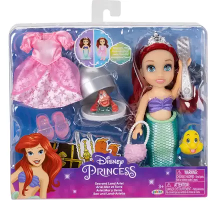 Disney The Little Mermaid Land and Sea Ariel doll 15cm termékfotója