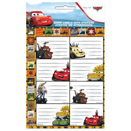 Disney Cars Road notebook label with sticker, 16 pcs product photo