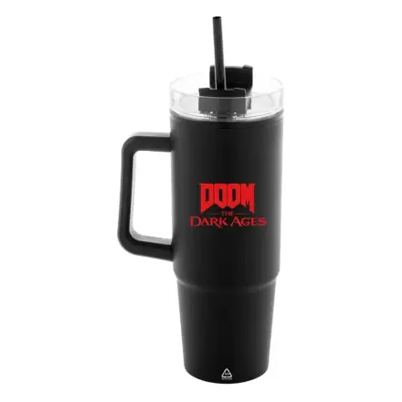 Doom The Dark Ages Insulated Mug with Straw Shield 1180 ml product photo