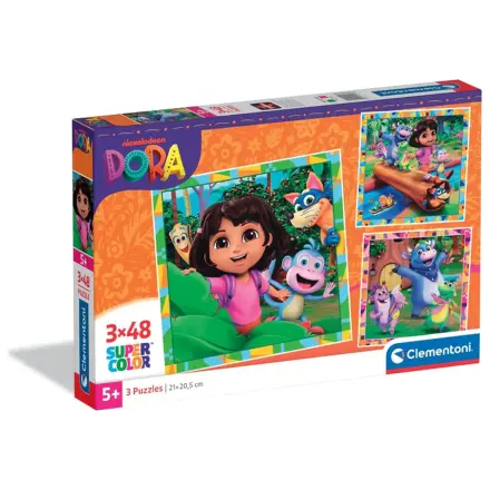Dora the Explorer Jungle Quest 3x48 Piece Puzzle product photo