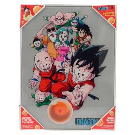 Dragon Ball characters glass poster product photo