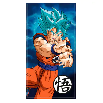 Dragon Ball Super Goku Super Saiyan Blue microfibre beach towel product photo