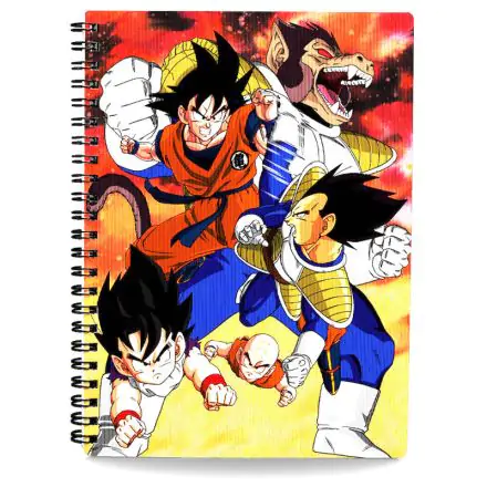 Dragon Ball Z Notebook with 3D-Effect Goku vs Vegeta termékfotója