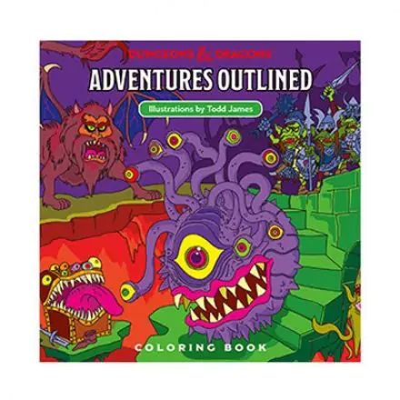 Dungeons & Dragons Adventures Outlined Coloring Book termékfotója