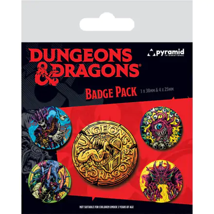 Dungeons & Dragons Pin-Back Buttons 5-Pack Beastly termékfotója