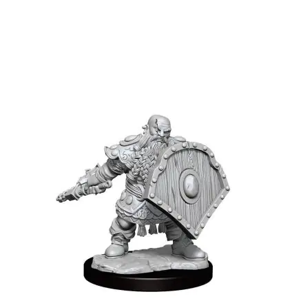 Dungeons & Dragons Frameworks Miniature Model Kit Dwarf Fighter Male product photo