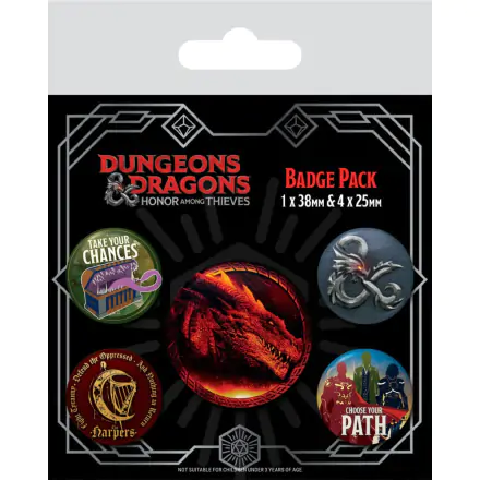 Dungeons & Dragons Pin-Back Buttons 5-Pack Movie termékfotója