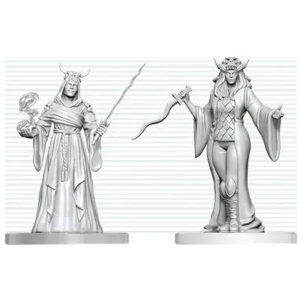 Dungeons & Dragons Nolzur's Marvelous Miniatures Unpainted Miniature Cultist Fanatic & Hierophant 14 cm product photo