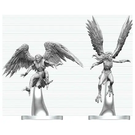 Dungeons & Dragons Nolzur's Marvelous Miniatures Unpainted Miniature Harpies 17 cm product photo