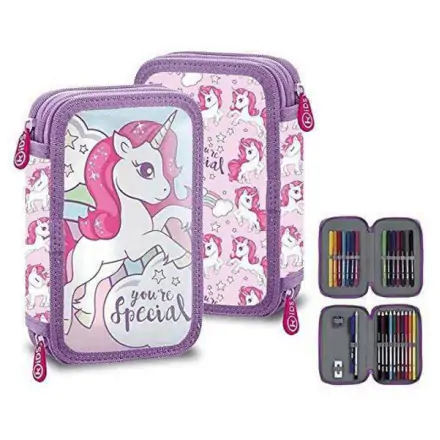 Unicorn double pencil case product photo
