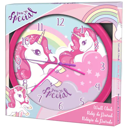 Unicorn wall clock product photo