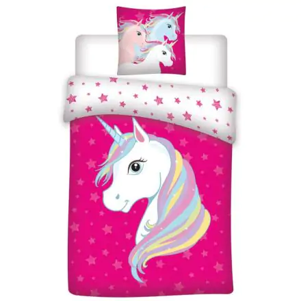 Unicorn microfibre duvet cover bed 90cm product photo