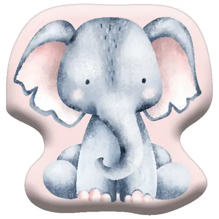 Elephant Pink shaped pillow, decorative pillow product photo