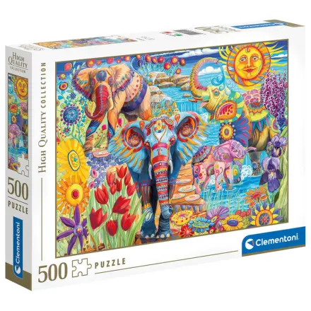 Elephants Carnival puzzle 500pcs product photo