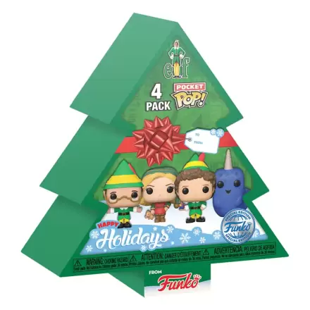Elf Pocket POP! Vinyl Figure 4-Pack Tree Holiday 4 cm product photo