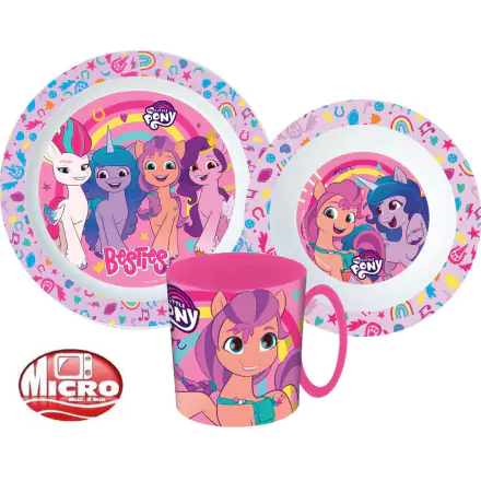 My Little Pony Dinner set, microwaveable plastic product photo