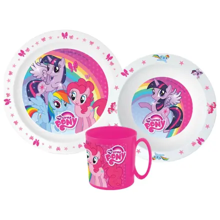 My Little Pony Pink Dinnerware Set, Micro Plastic Set with 350 ml Mug product photo