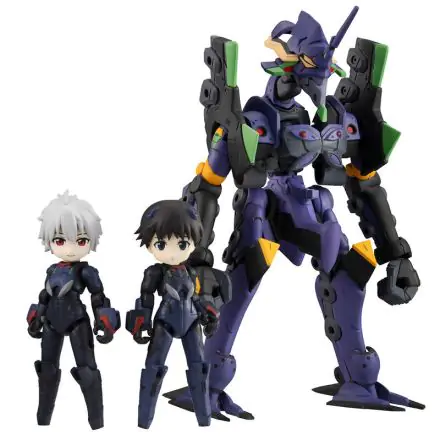 Evangelion Desktop Army Figures Shinji Ikari, Kaworu Nagisa & Evangelion 13 8 - 15 cm product photo