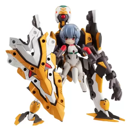 Evangelion Desktop Army Figures Ayanami Rei & Evangelion No. 0 (Kai) 15 cm  product photo