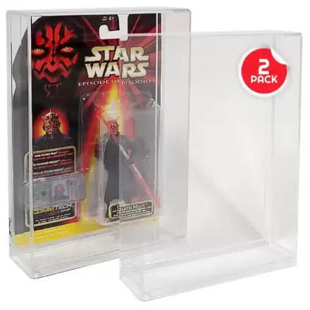 Evoretro Acrylic Display Cases 2-Pack for Action Figures product photo