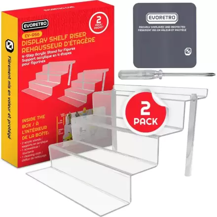 Evoretro Acrylic Shelf Riser 2-Pack RS6 product photo