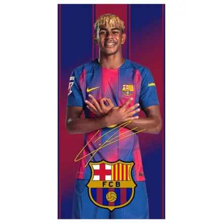 F.C Barcelona Lamine Yamal microfibre beach towel product photo