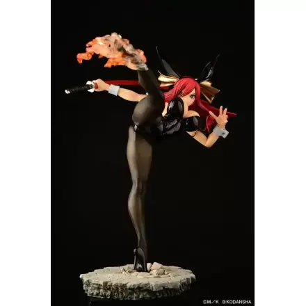 Fairy Tail Statue 1/6 Erza Scarlet High Kick Black Bunny Ver. 37 cm termékfotója