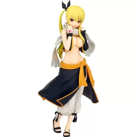 Fairy Tail Pop Up Parade PVC Statue Lucy Heartfilia Natsu Costume Ver. L Size 22 cm product photo