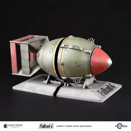 Fallout 4 PVC Statue Liberty Prime Nuke Bomb Bookends 17 cm product photo