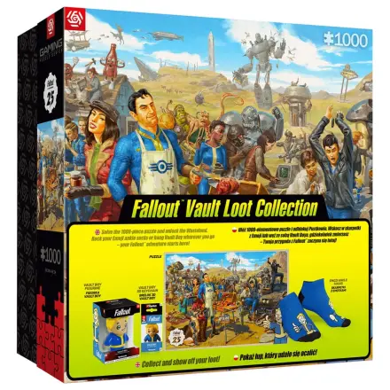 Fallout gift set Fallout Vault Loot Collection (Puzzle, socks, figurine & key ring) product photo