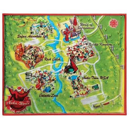 Fallout Replica Metal Map Nuka-World Limited Edition 16 x 13 cm product photo