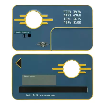 Fallout Replica Vault Security Keycard Limited Edition termékfotója