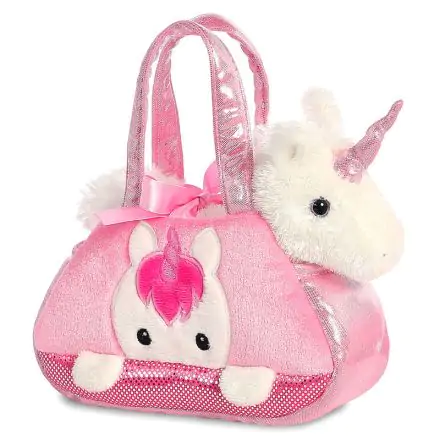 Fancy Pal Pink Unicorn soft plush toy handbag 21cm product photo