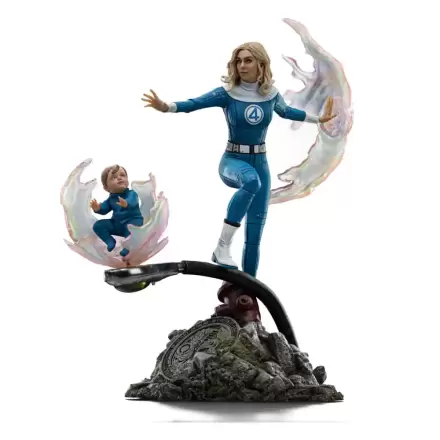 Fantastic Four Art Scale Statue 1/10 Invisible Woman and Franklin 28 cm product photo