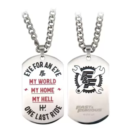 Fast & Furious Dog Tags with ball chain product photo