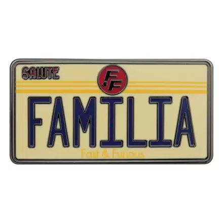 Fast & Furious Pin Badge Familia License Plate product photo