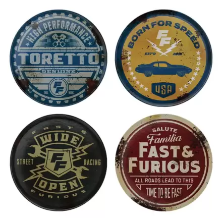 Fast & Furious Coaster 4-Pack Vintage Style product photo