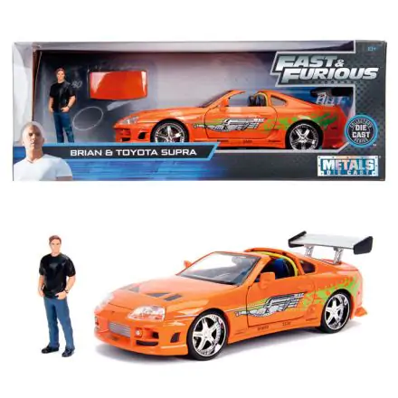 Fast and Furious Toyota Supra car + Brian figure set product photo
