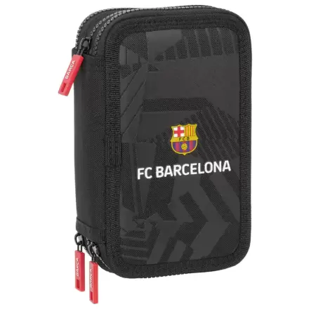 FC Barcelona Black triple pencil case 37pcs termékfotója