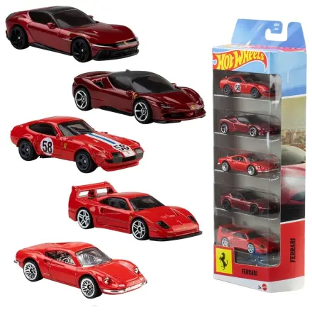 Ferrari Hot Wheels Die-Cast Vehicle 5-Pack 1/64 product photo