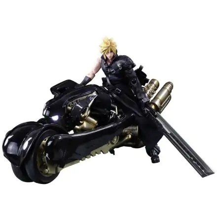 Final Fantasy VII Advent Children Play Arts Kai Action Figure Cloud Strife & Fenrir 28 cm product photo