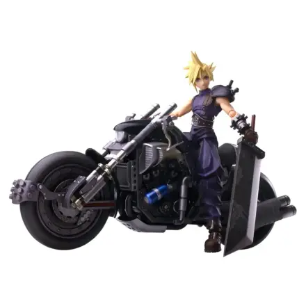 Final Fantasy VII Bring Arts Action Figure and vehicle Cloud Strife & Hardy-Daytona 15 cm product photo