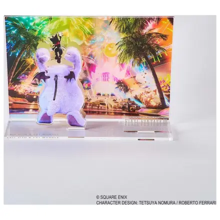 Final Fantasy VII Rebirth Acrylic Diorama Cait Sith & Fat Moogle Key Art      product photo