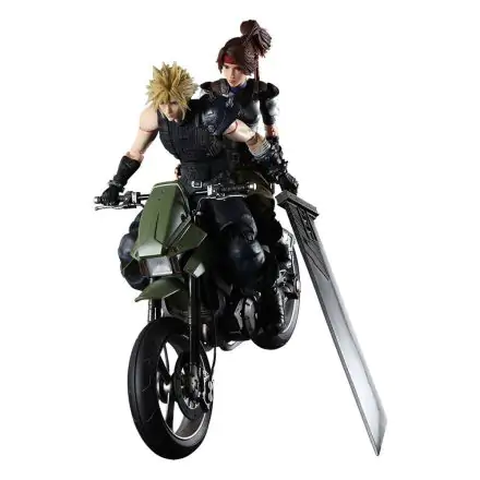 Final Fantasy VII Remake Play Arts Kai Action Figures & Vehicle Jessie, Cloud & Bike product photo