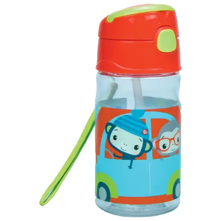 Fisher-Price Animals Car Plastic Straw Bottle with Hook 350 ml product photo