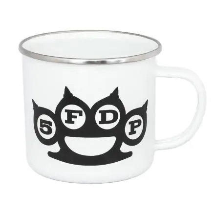 Five Finger Death Punch Enamel Mug White Logo product photo