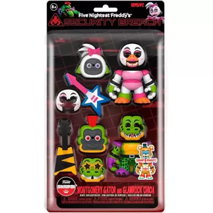 pack 2 figures Five Nights at Freddys Montgomery Gator and Glamrock Chica product photo