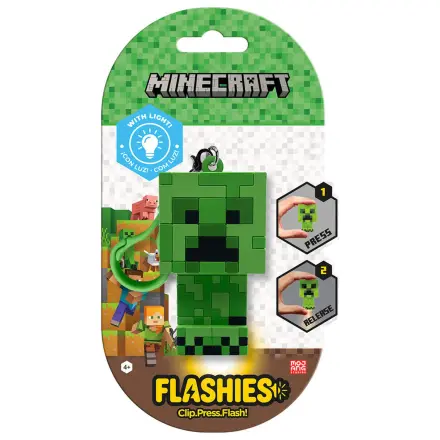 Flashies Minecraft 3D keychain with led flashlight product photo