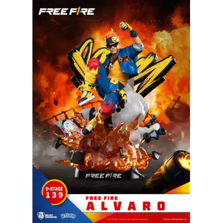 Free Fire Diorama Stage Statue Alvaro 15 cm product photo