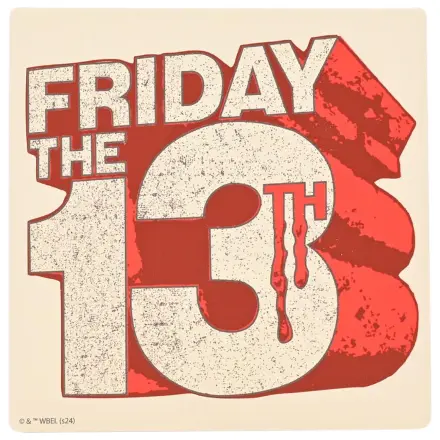 Friday 13th Logo Ceramic Square Coaster product photo